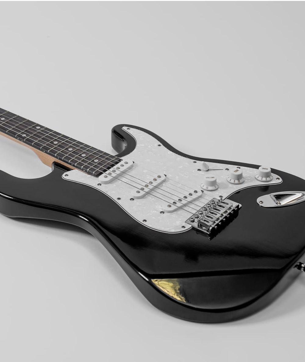 Gitara elektryczna Preston ST-10 BK CZARNA Combo 15W Pokrowiec ZESTAW