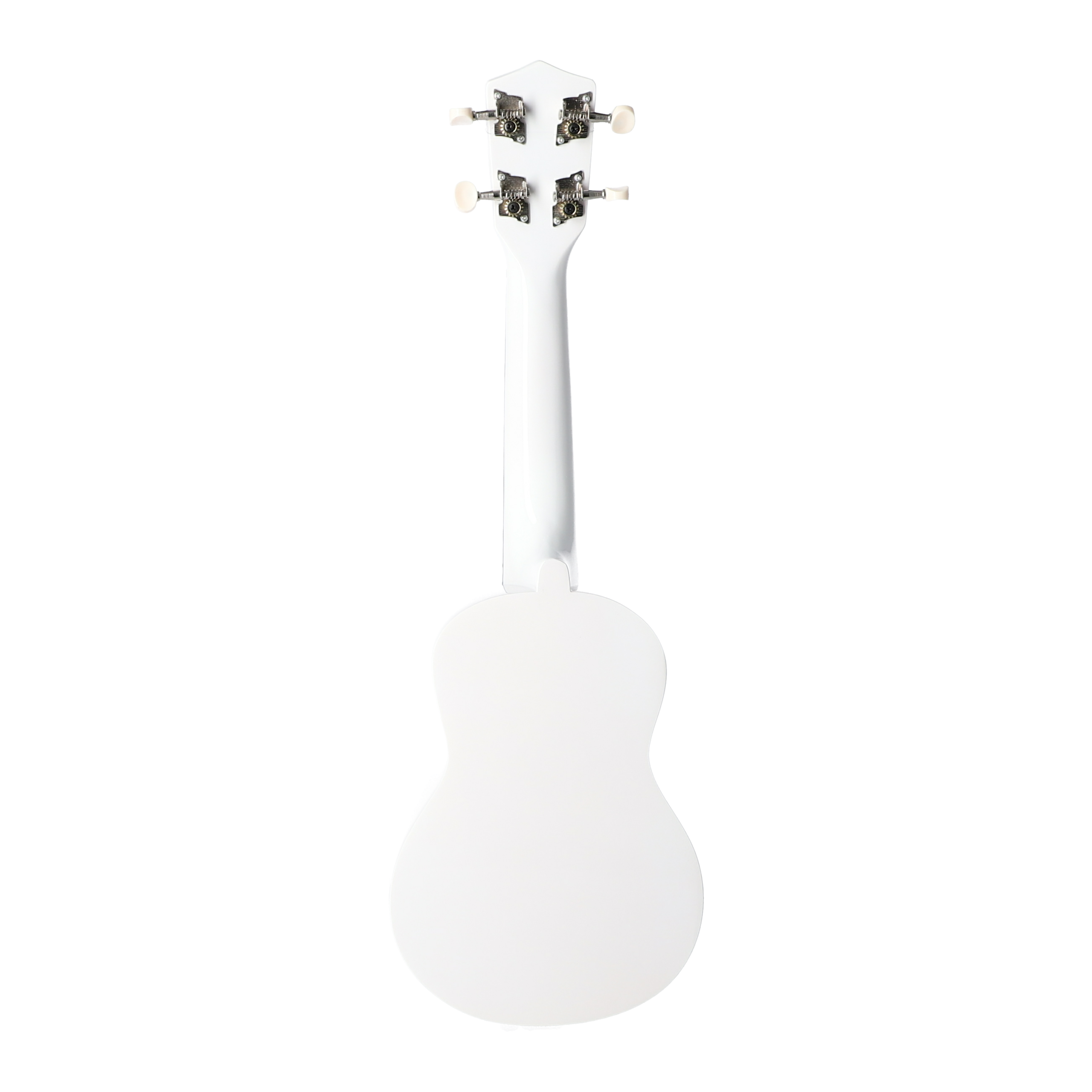 Ukulele sopranowe drewniane błyszczące UK-12 Białe z Pokrowcem ZESTAW