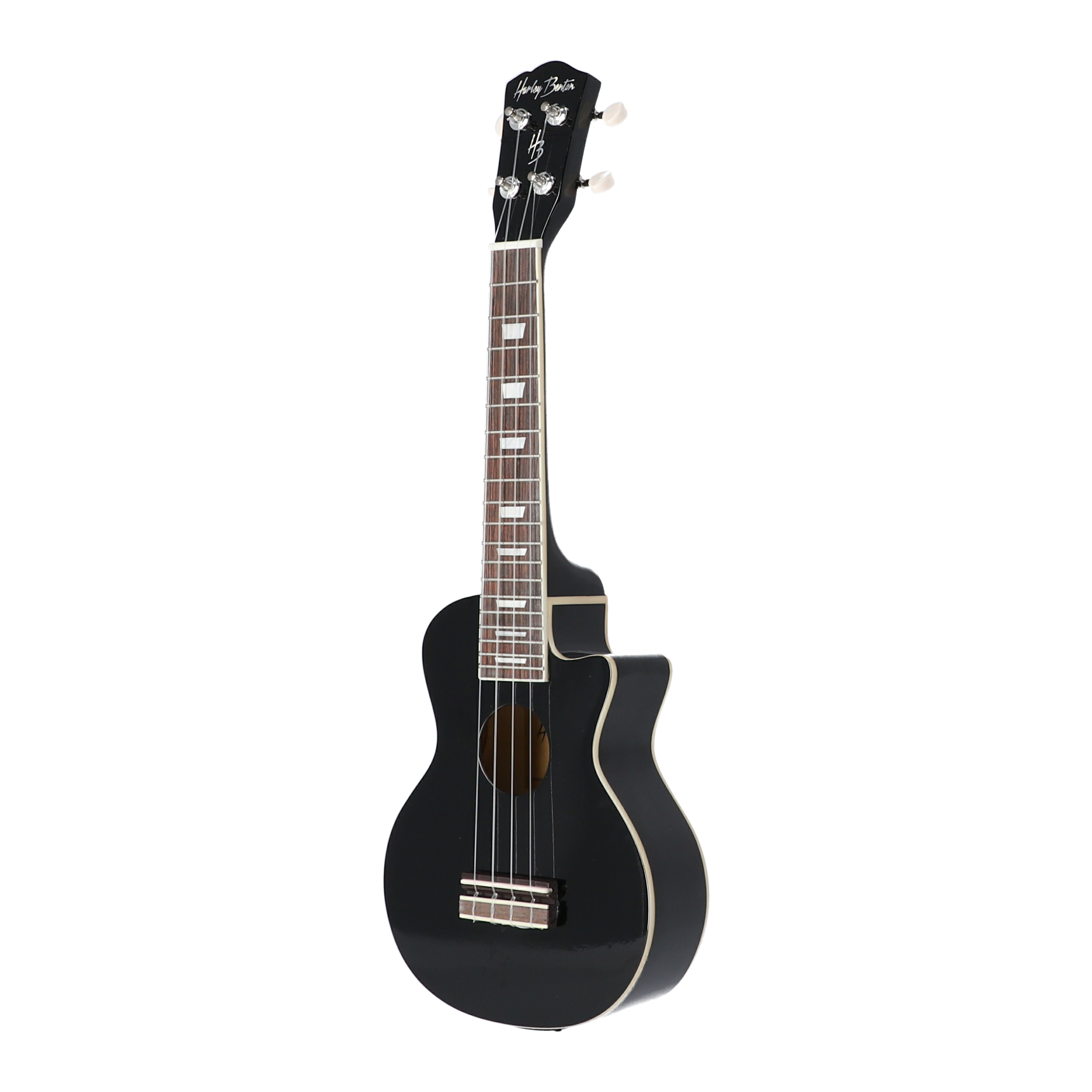 Elektryczne ukulele sopranowe Harley Benton L100E Czarne