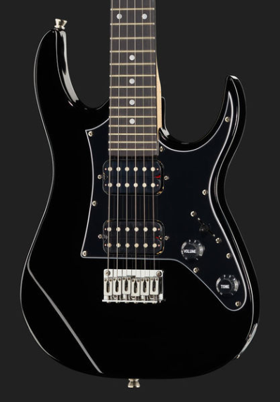 Gitara elektryczna 3/4 dla nastolatka Harley Benton RG-Junior Rock CZARNA