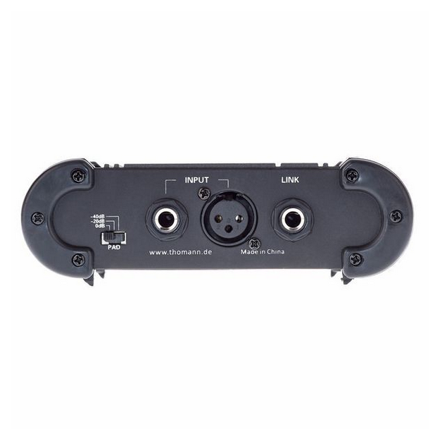 Pasywny DI Box Millenium Pocket DI 1 z PAD i Ground-Lift wejścia XLR/Jack