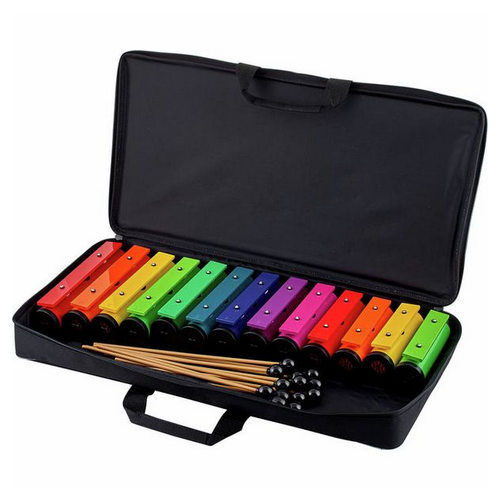 Dzwonki diatoniczne na tubach Rainbow TRCB-13 13 dźwięków C2-F3 w tym F# B