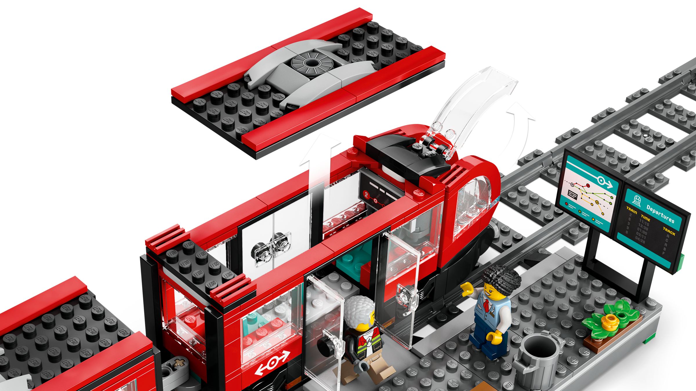 LEGO City 60423 Tramwaj miejski ze stacją - 811 elementów dla dzieci +7