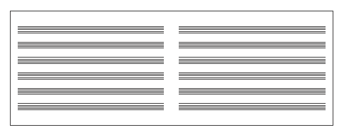 Zeszyt nutowy do nut PRESTO A5 pięciolinia 8 mm