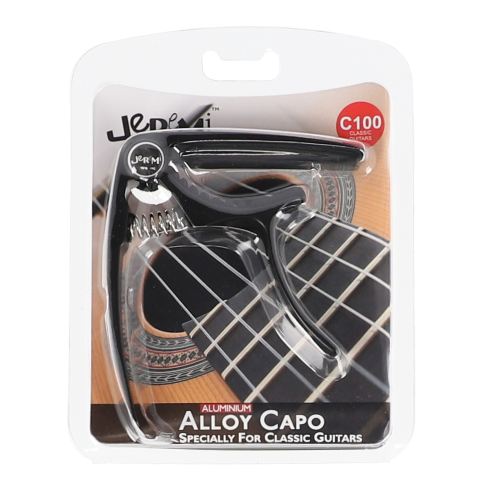 Kapodaster gitara klasyczna JEREMI C100 Czarny