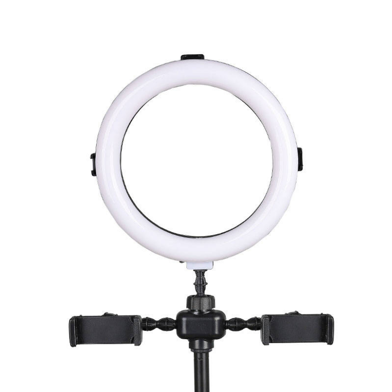 Statyw na mikrofon smartfon lampa LED Ring do telefonu Kaline R-123