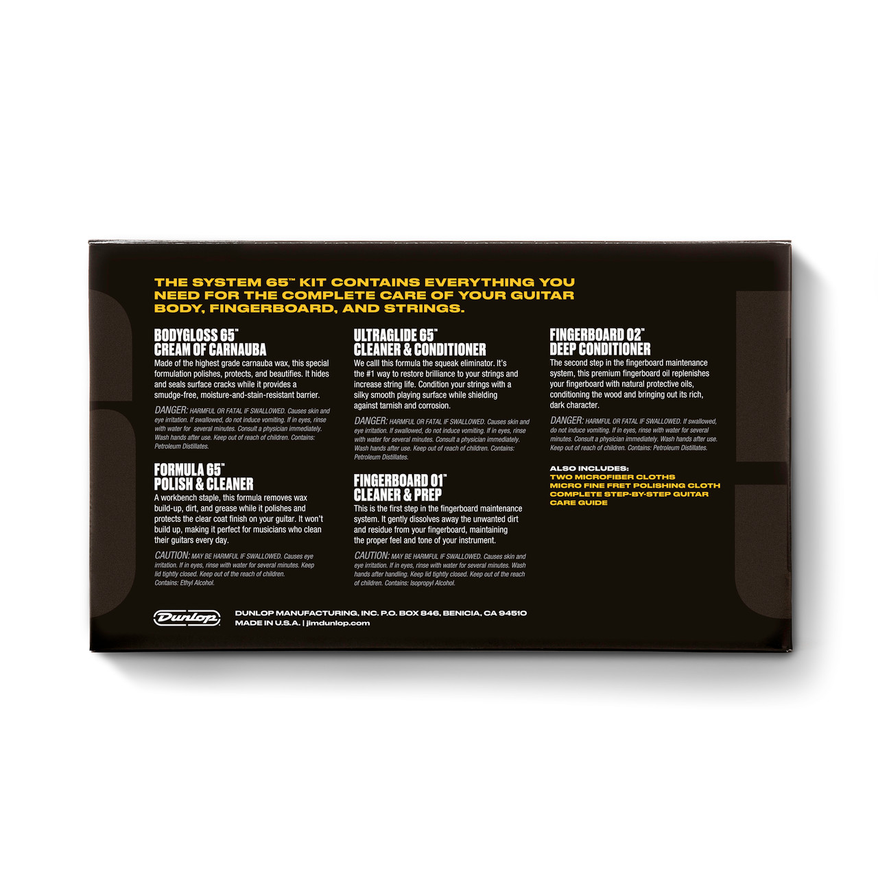 Zestaw do kompleksowej konserwacji gitary Dunlop 6500 System 65