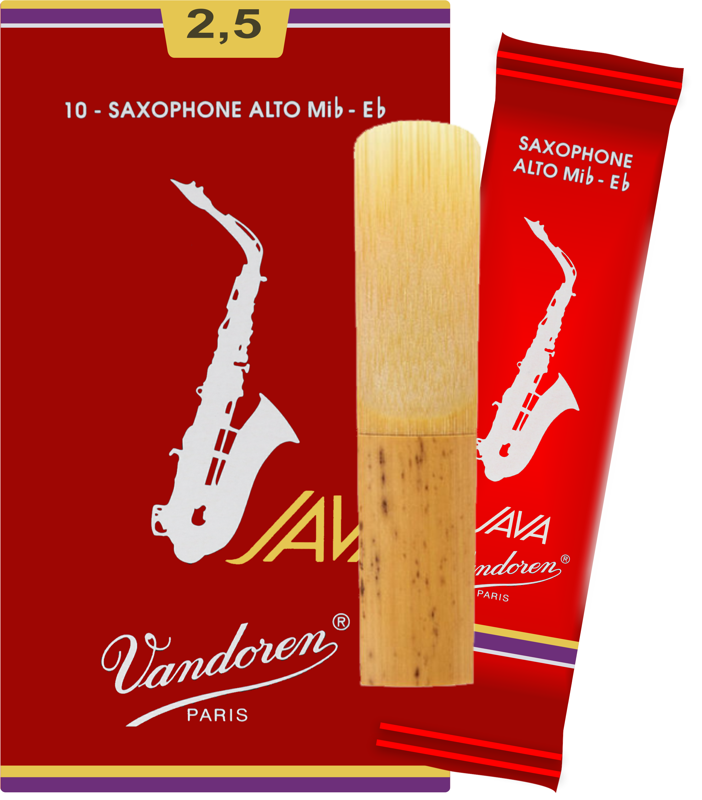 Stroik saksofon altowy alt 2,5 Vandoren JAVA Filed Red SR2625R 1 szt.