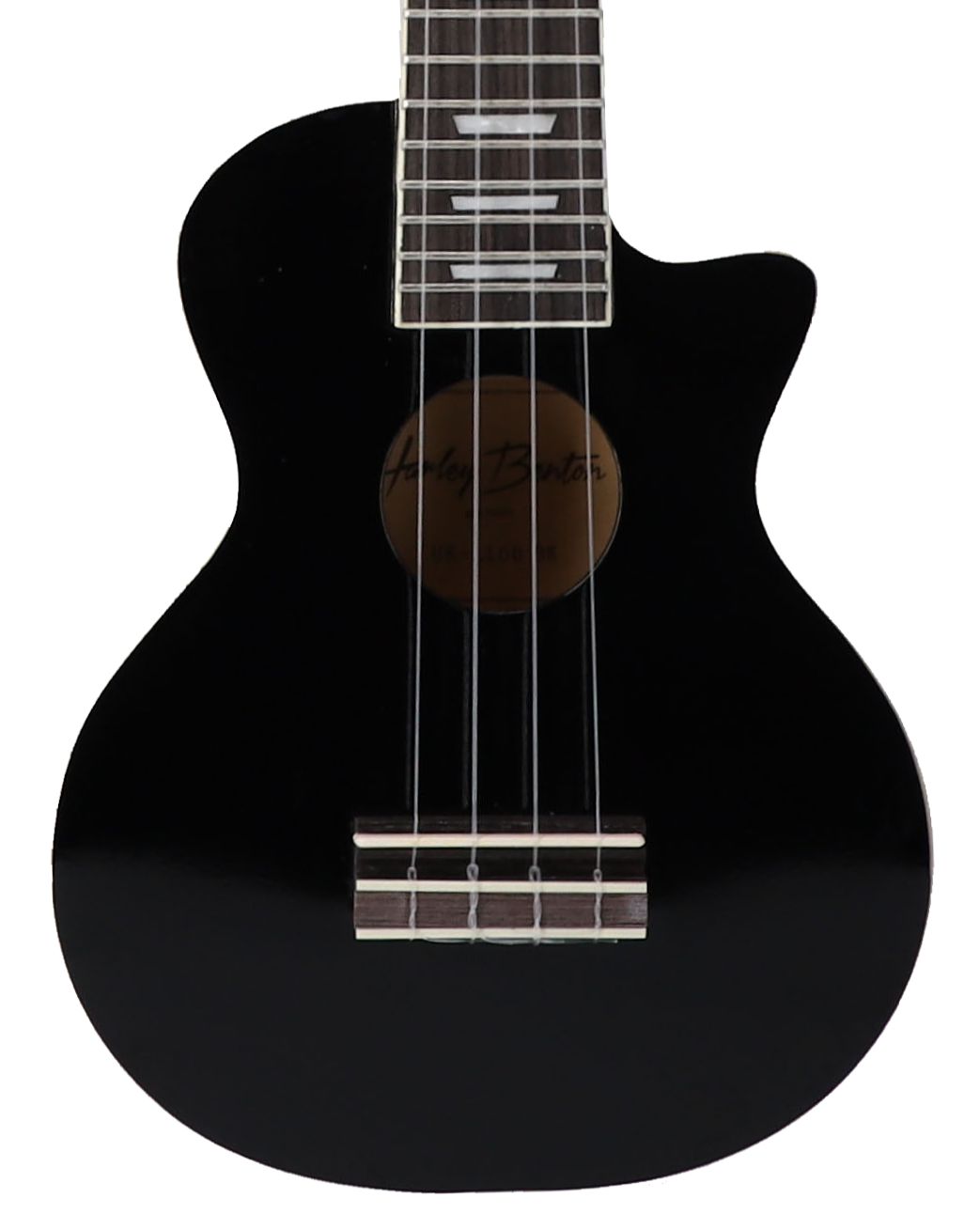 Elektryczne ukulele sopranowe Harley Benton L100E Czarne