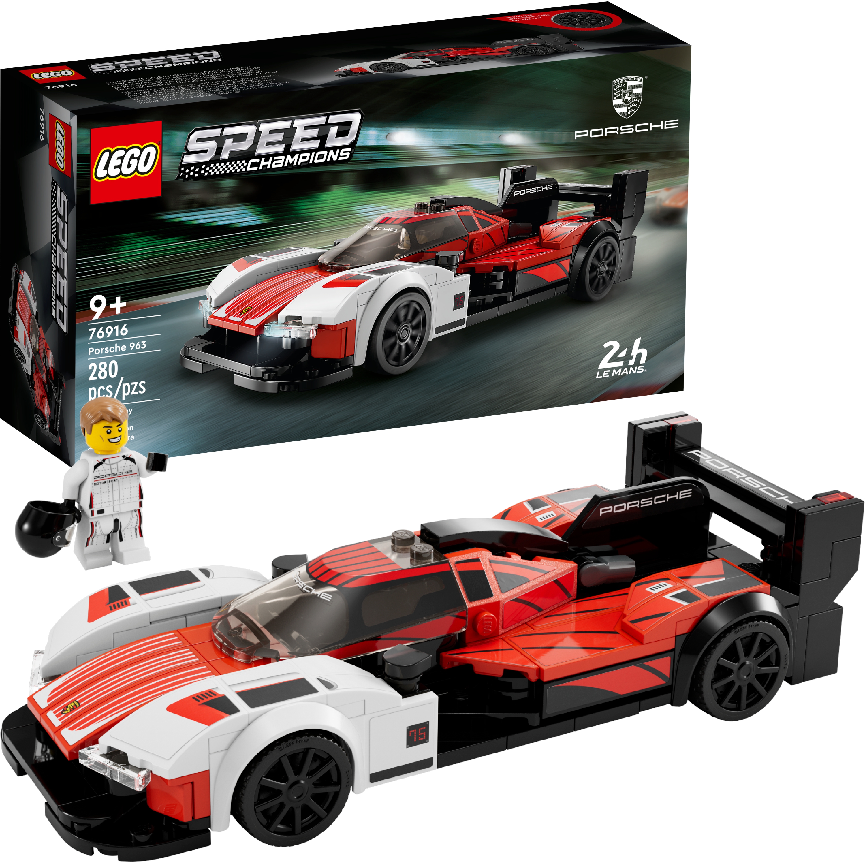 LEGO Speed Champions Porsche 963 76916 Replika wyścigowego auta