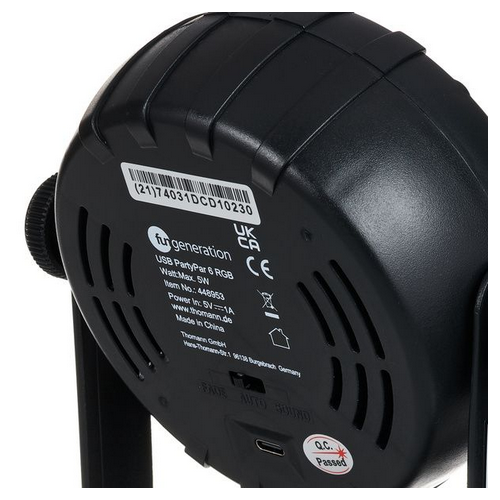 Lampa 6x3W USB-C 6 LED RGB USB Party reflektor dyskotekowy na imprezę