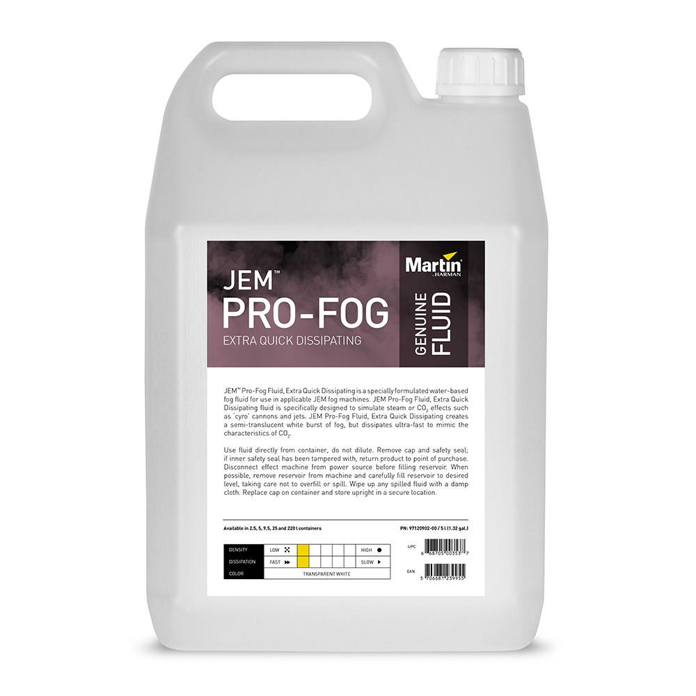 Płyn do dymu Bardzo Szybkie Rozproszenie Pro Fog Extra Quick Dissipating 5L