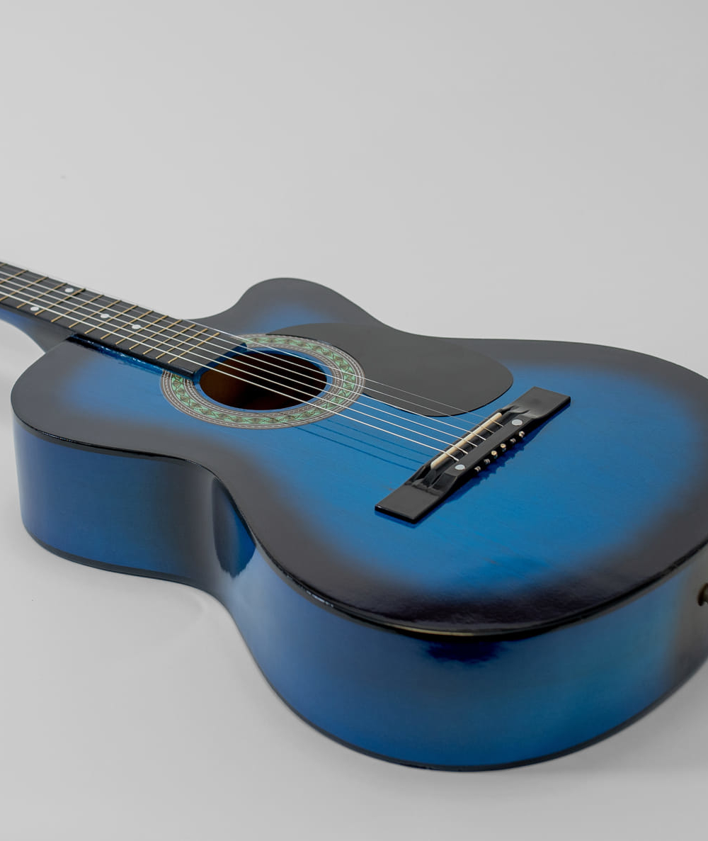 Gitara akustyczna Castelo 4/4 Vintage Niebieska od 12 lat dzieci i dorosłych
