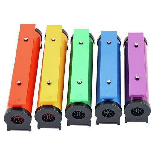 Dzwonki diatoniczne na tubach Rainbow TRCB-5 5 dźwięków C2 D2 F2 G2 A2