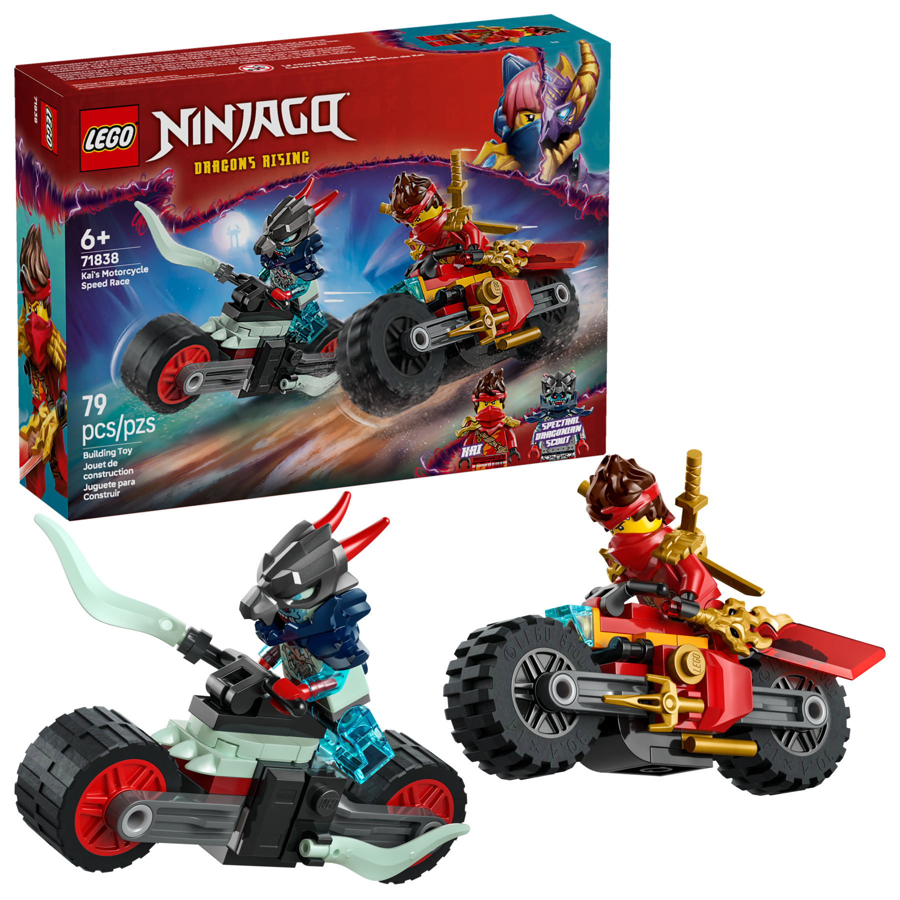 LEGO Ninjago Wyścig motocyklowy Kaia 71838 79 elementów wiek 6+