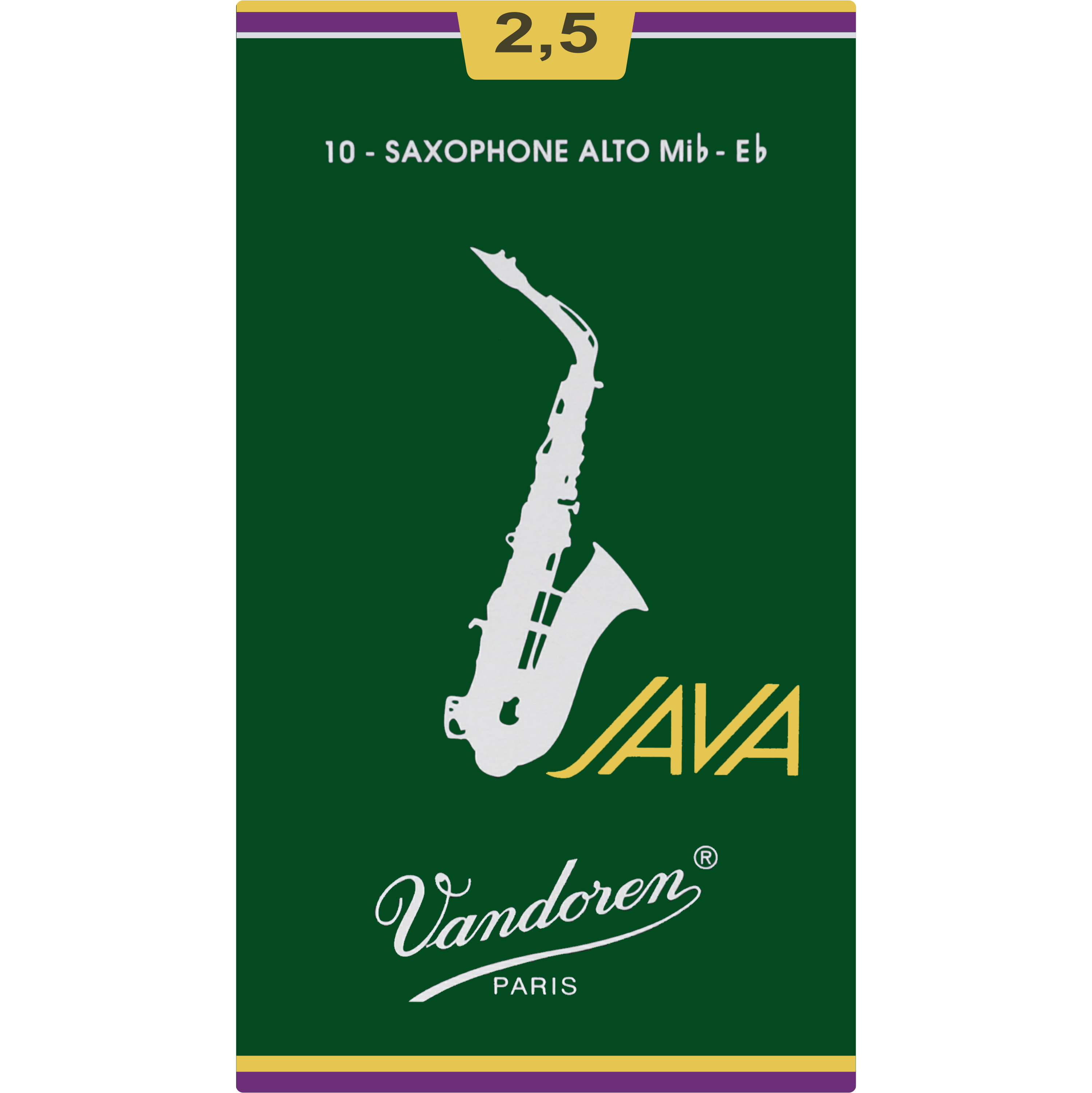 Stroik saksofon altowy alt 2,5 Vandoren JAVA SR2625 ZESTAW 4 szt.