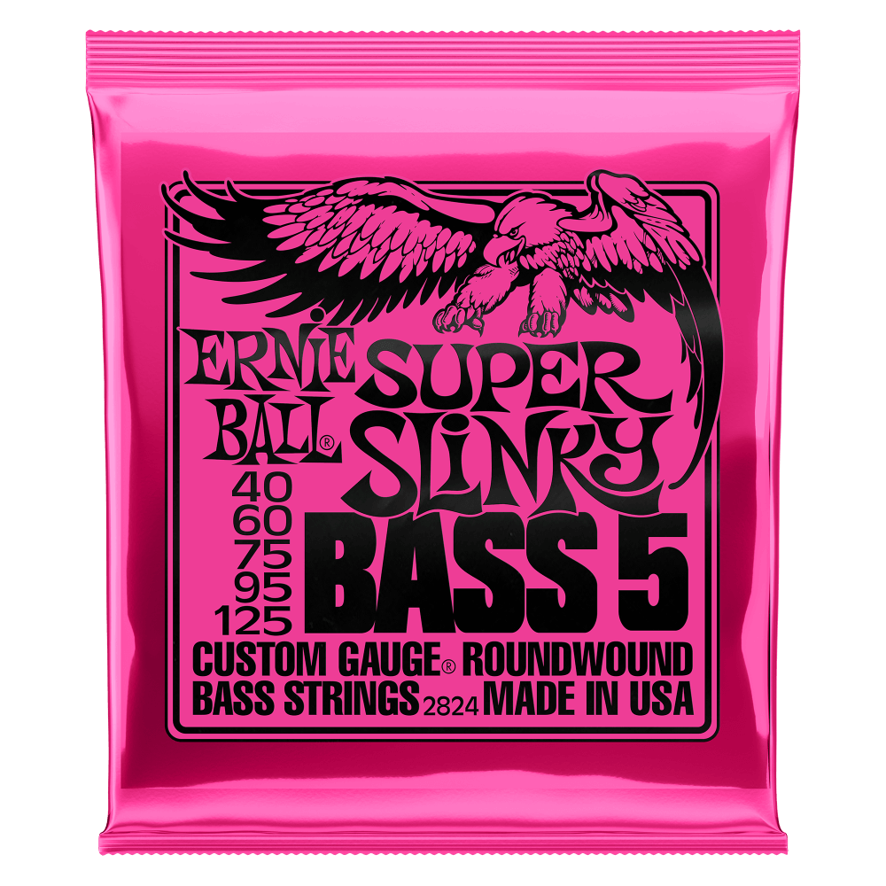 Struny do basu gitary basowej 5 strunowej 40-125 Ernie Ball 2824