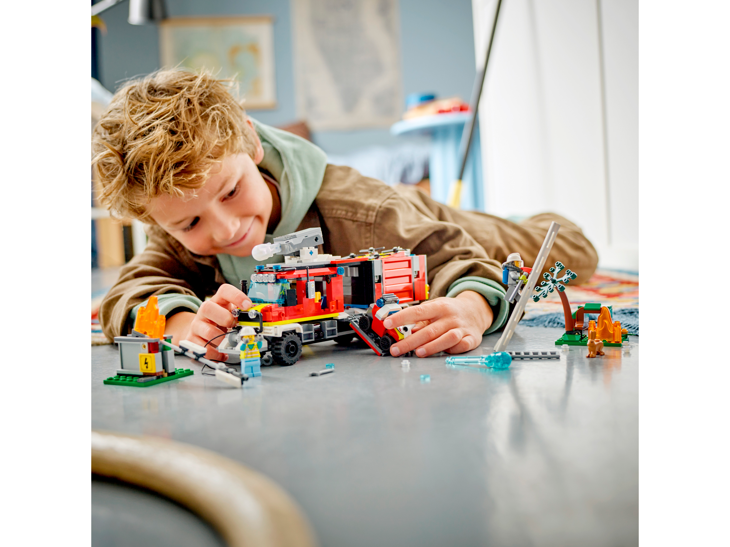 LEGO City Terenowy pojazd straży pożarnej 60374 zestaw ratunkowy