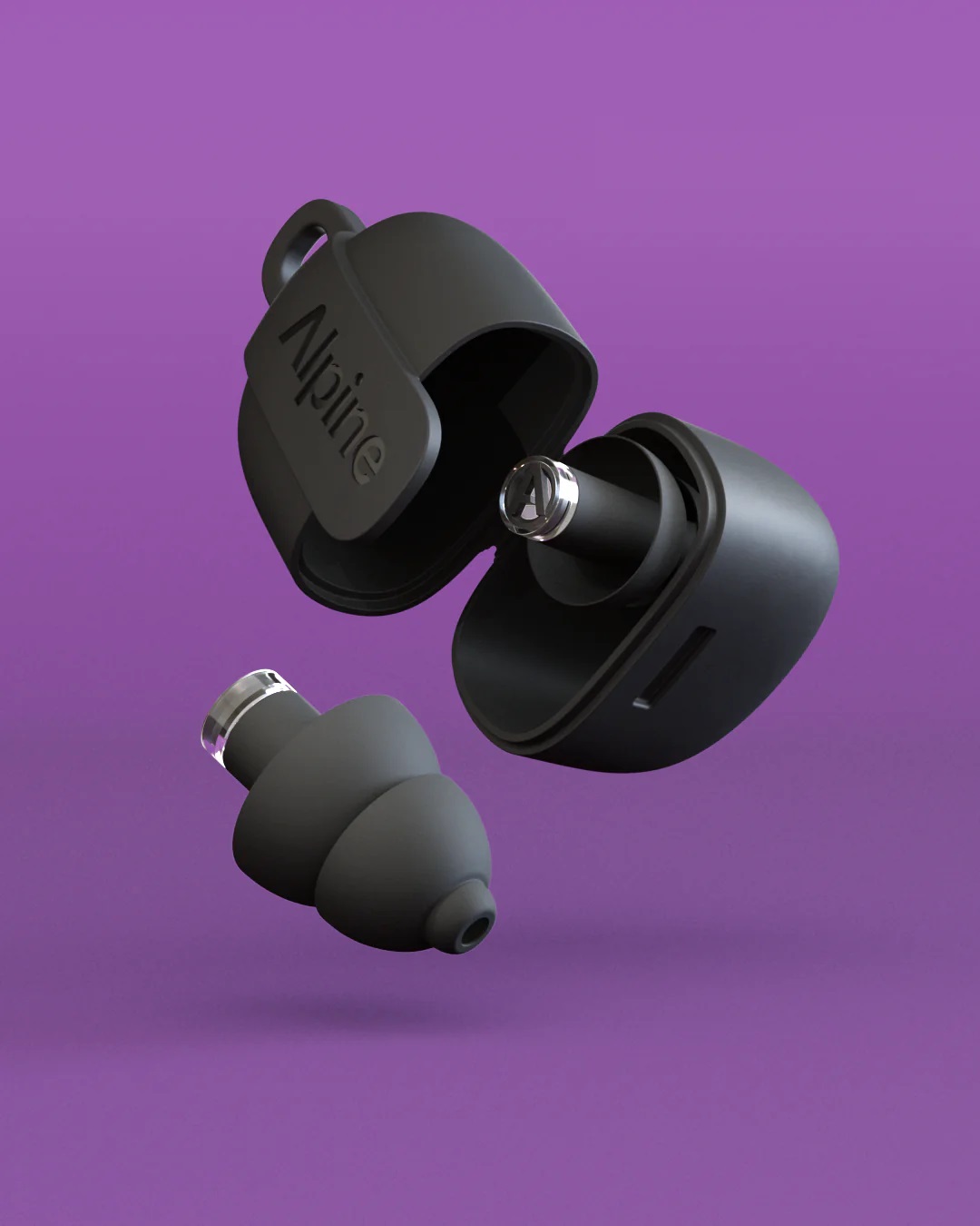 Zatyczki do uszu Alpine PartyPlug Pro Black na koncert 3 rozmiary S/M/L