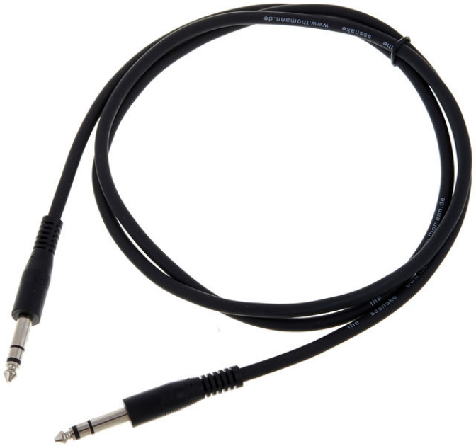 Kabel przewód sygnałowy audio Jack 6,3 mm stereo 1,5 m the sssnake SPP2015