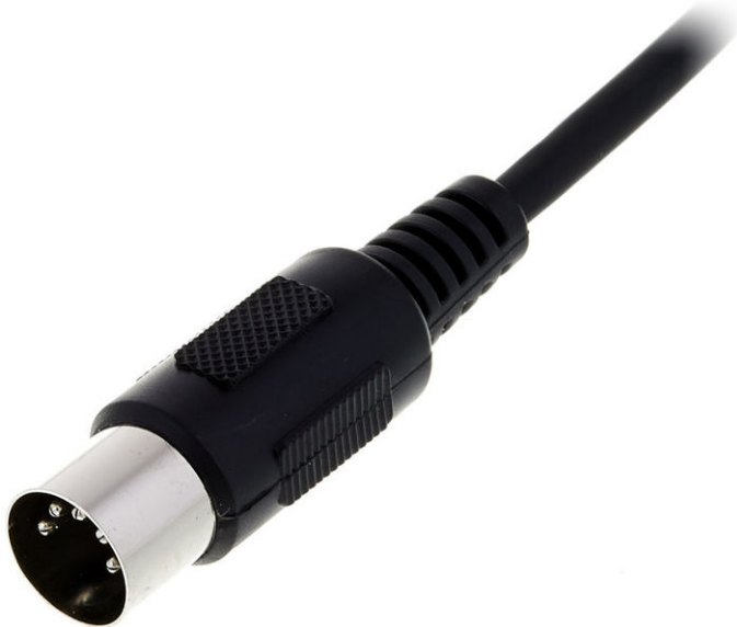 Kabel przewód audio sygnałowy MIDI DIN 5 pin 7,5 m the sssnake SK366-75-BLK