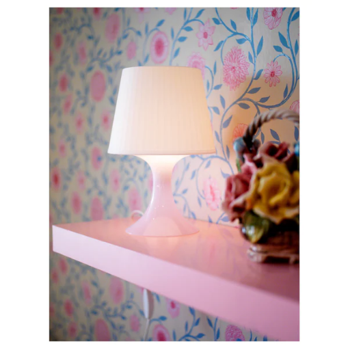 Lampa na stół Lampan lampka nocna biała IKEA