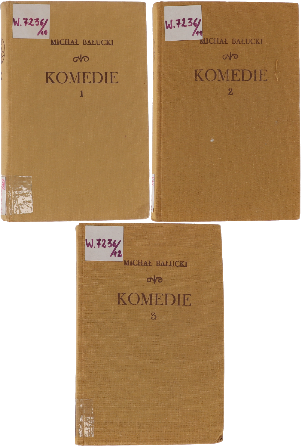 Michał Bałucki Komedie I, II, III seria Pisma wybrane Tom X - XII 1956