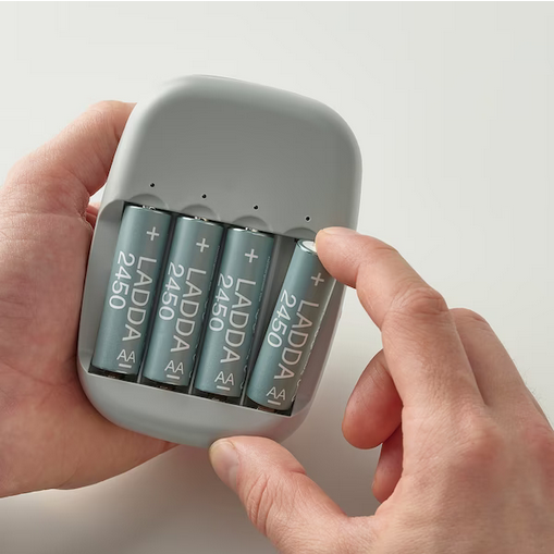 Grube paluszki akumulatorki baterie IKEA LADDA AA R6 2450mAH 24 szt.
