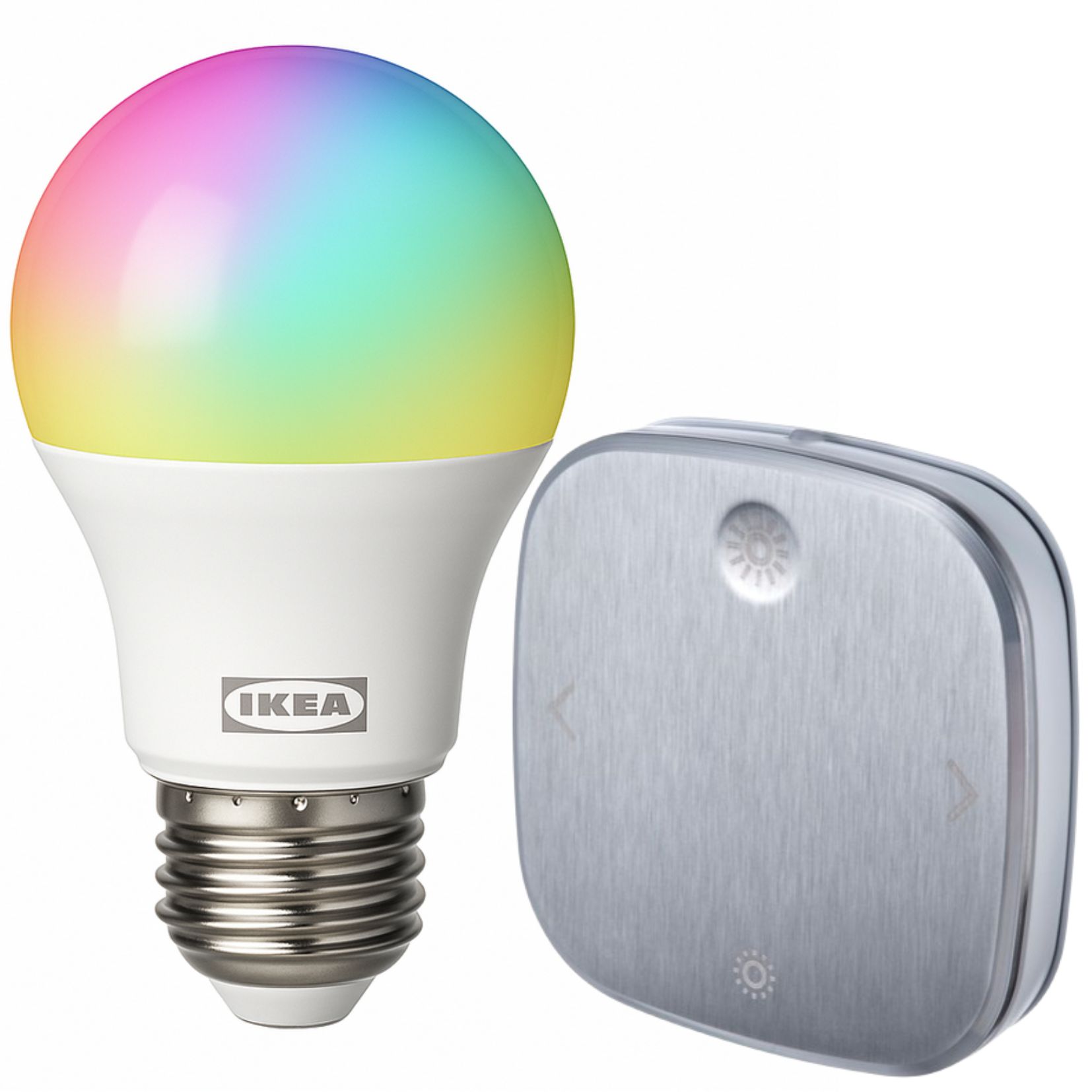 IKEA TRADFRI LED E27 RGBW 806lm 7.3W Smart Żarówka ściemnialna WiFi + Pilot Srebrny