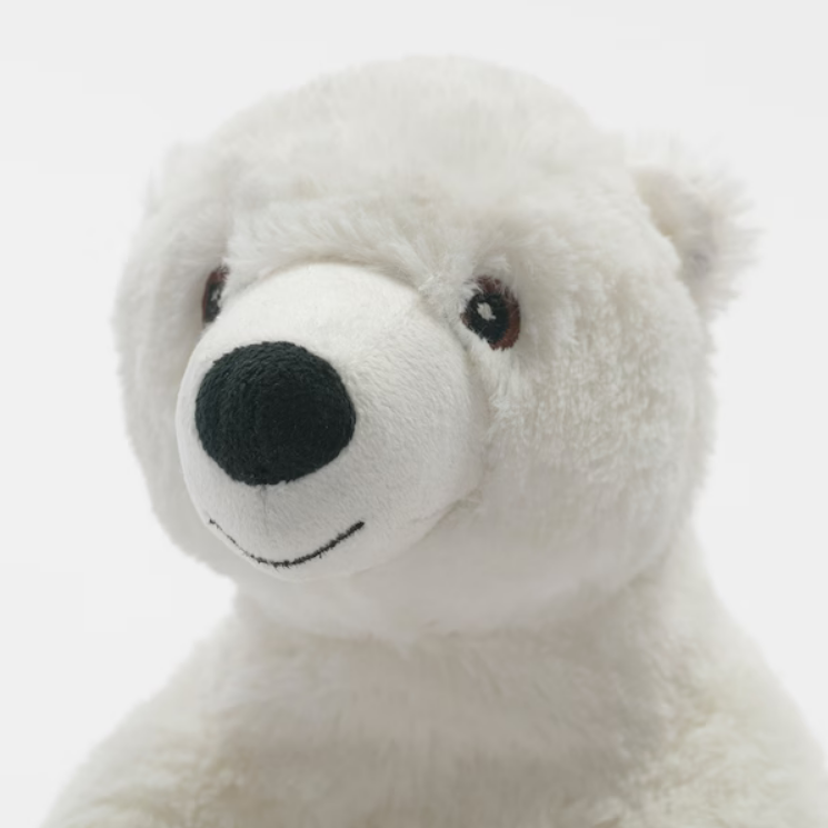 Pluszak przytulanka miś polarny niedźwiedź 29 cm IKEA SNUTTIG biały