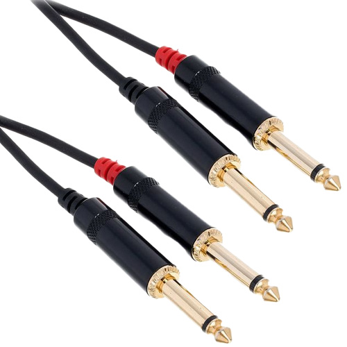 Kabel audio sygnałowy Jack 6,3 mm 6 m pozłacany pro snake TPI-Twin 6.0