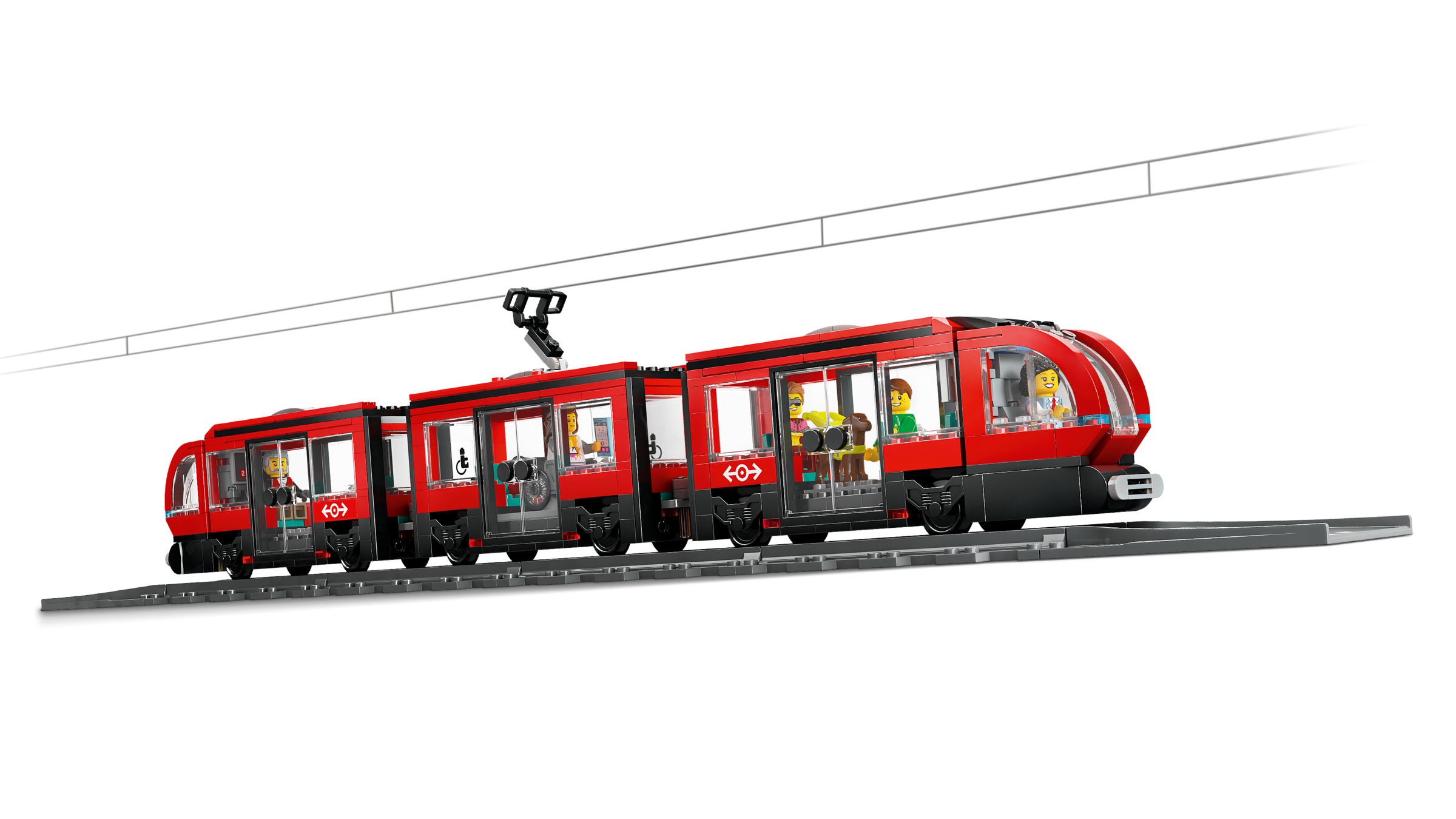LEGO City 60423 Tramwaj miejski ze stacją - 811 elementów dla dzieci +7
