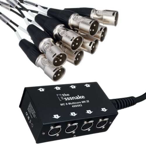 Kabel wieloparowy multicore audio mikrofonowy 8x XLR 15 m the Stagebox Rean