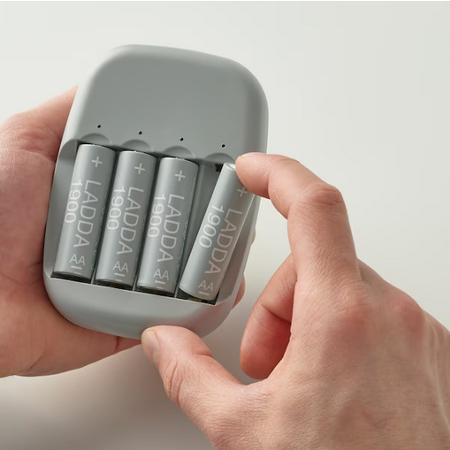 Grube paluszki akumulatorki baterie IKEA LADDA AA R6 1900mAH 24 szt.