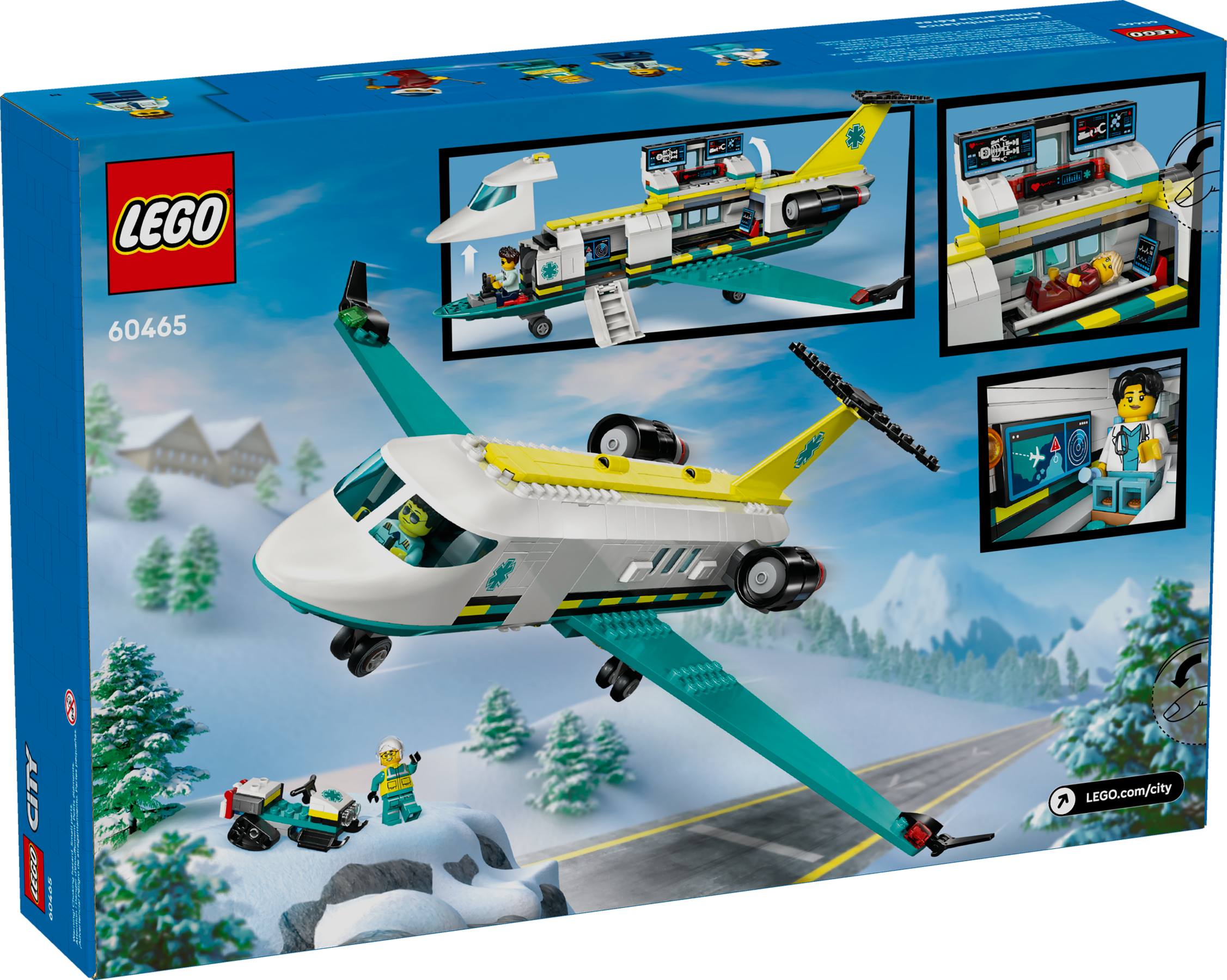 LEGO City Samolot pogotowia ratunkowego 60465 - misje ratunkowe 6+