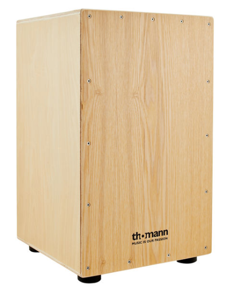 Cajon Thomann CAS-100 z werblem klon wierzba Jasny Brąz + pokrowiec