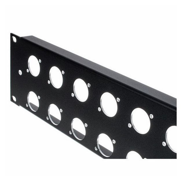 Panel maskujący zaślepka 20 gniazd XLR Rack 19 2U aluminium Thon 20XLR
