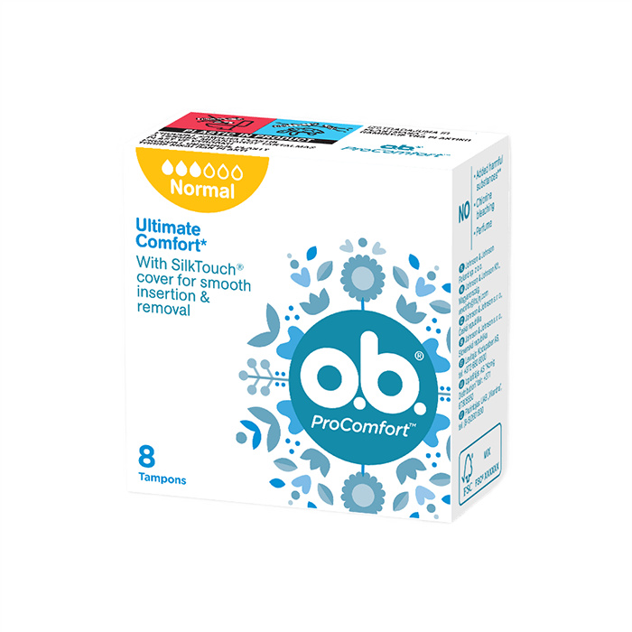 O.B. ProComfort Normal Tampony z otoczką SilkTouch 8 sztuk