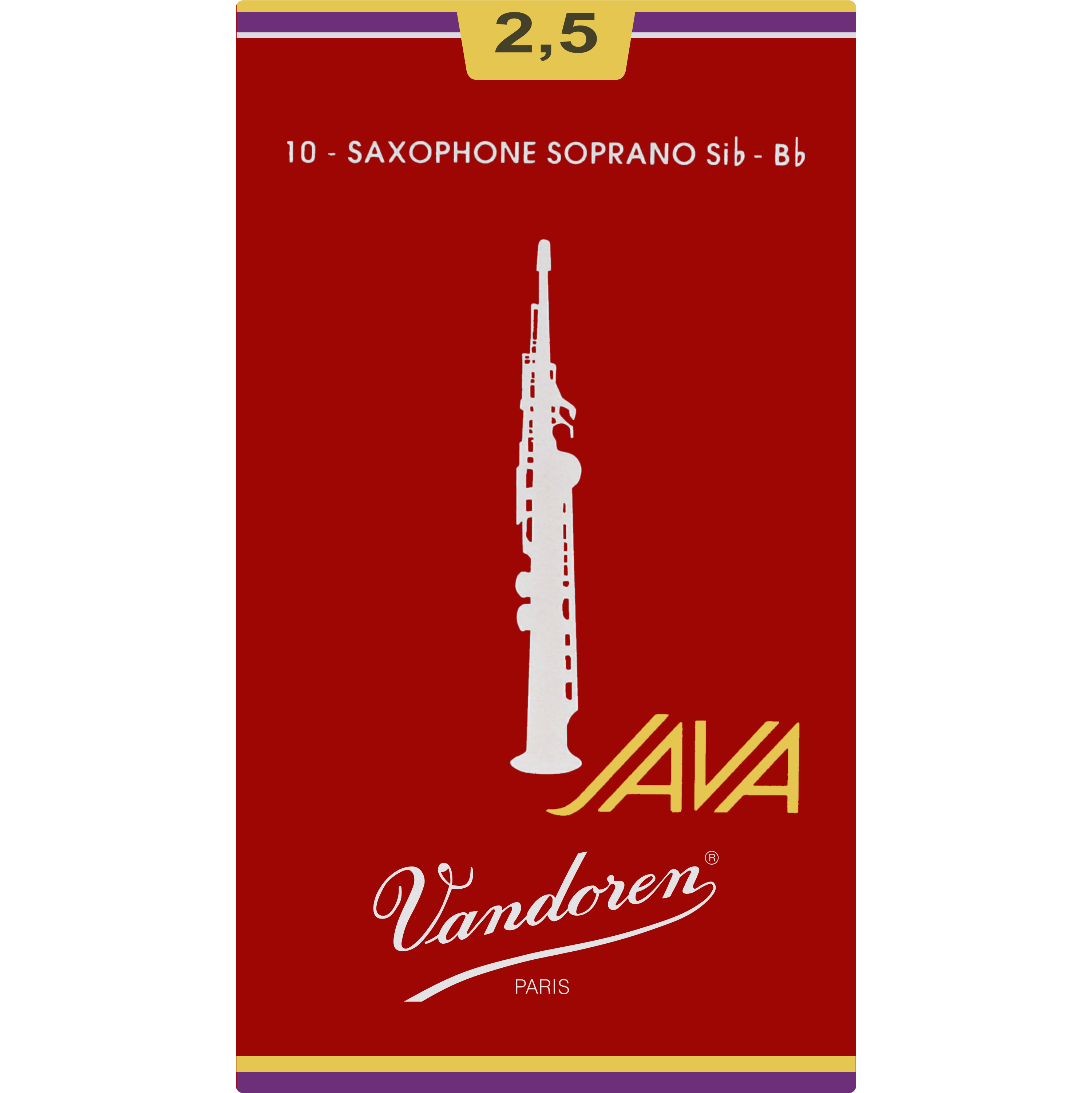 Stroik saksofon sopranowy sopran 2,5 Vandoren JAVA RED SR3025R 1 szt.