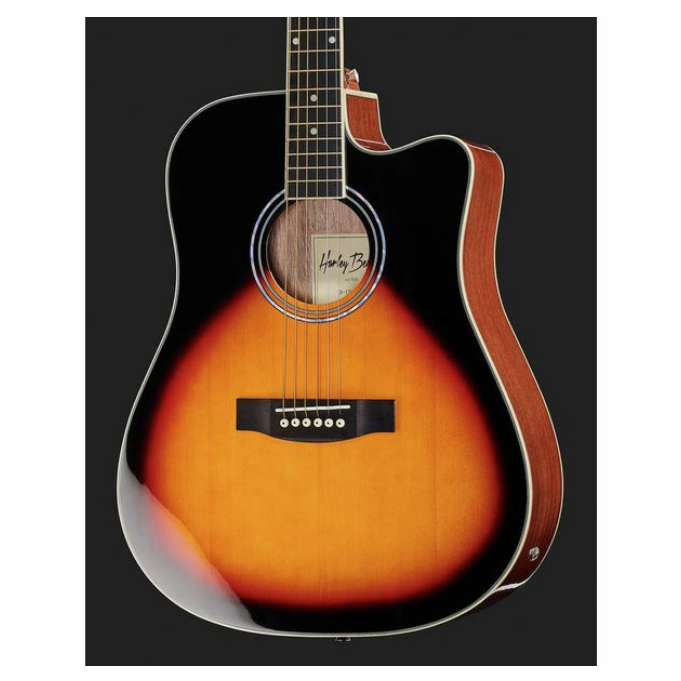 Gitara elektroakustyczna akustyczna Harley Benton D-120CE VS Mahoń Sunburst