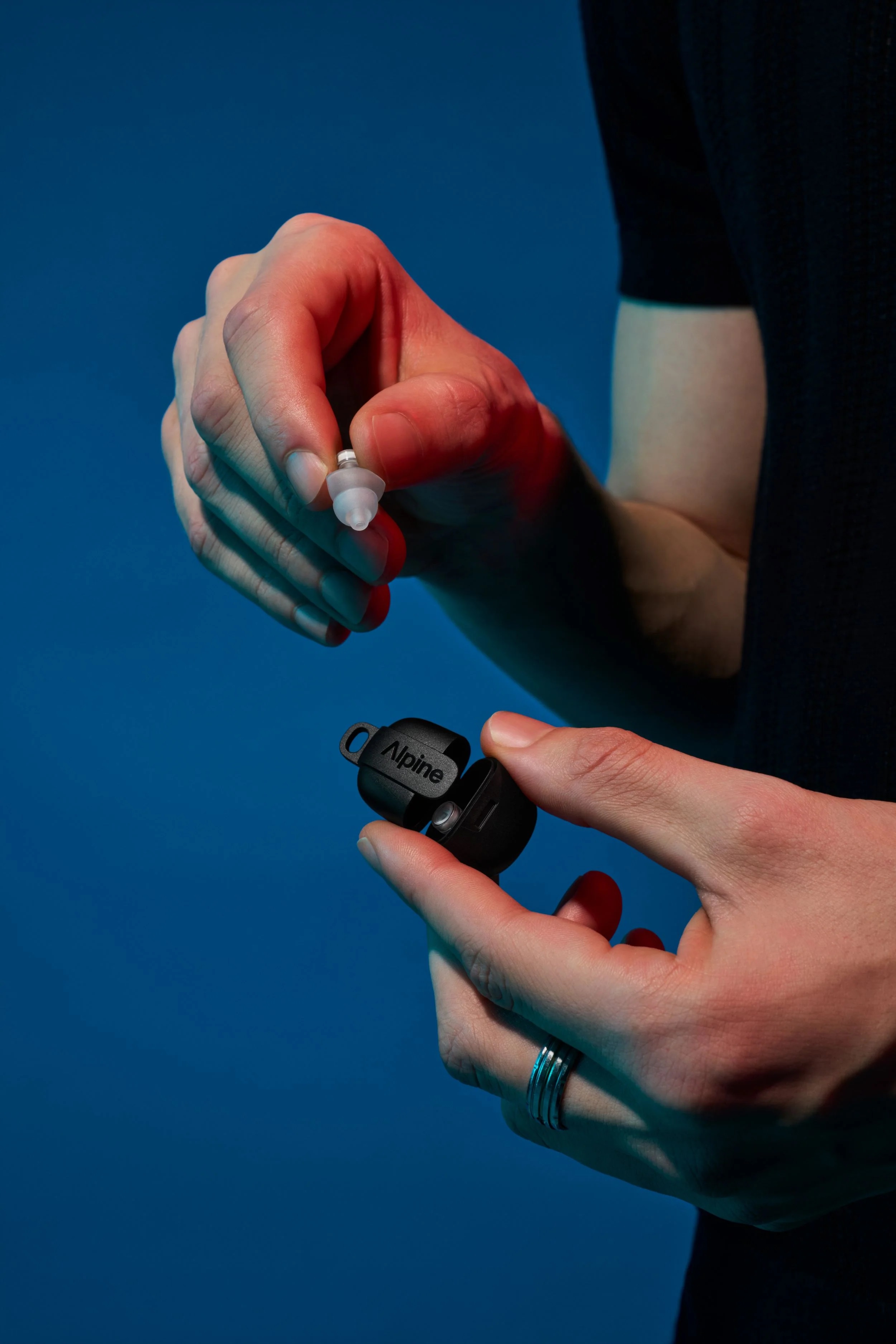 Zatyczki do uszu Alpine PartyPlug Pro Clear na koncert 3 rozmiary S/M/L