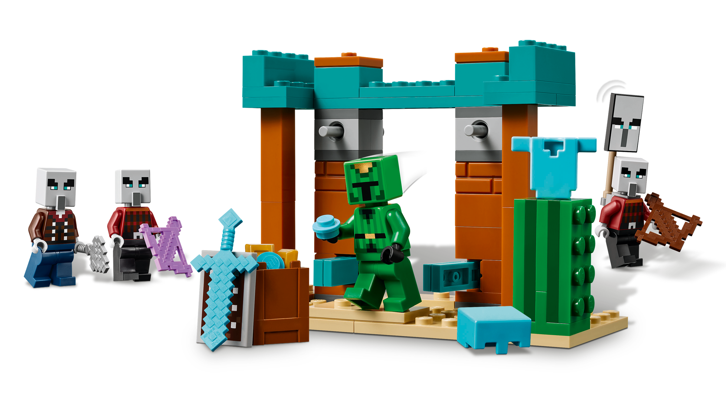 LEGO Minecraft Pustynny Patrol Złosadników 21267 - akcja dla dzieci +7