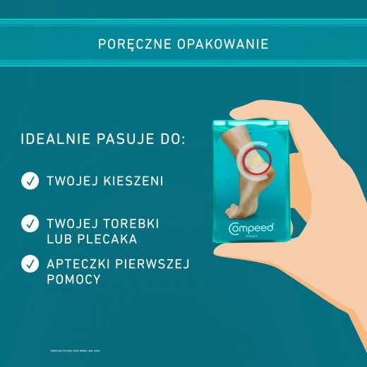 Plastry na pęcherze średnie natychmiastowa ulga 5 szt Compeed