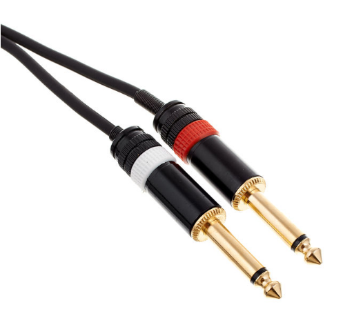 Kabel przewód audio sygnałowy Jack 6,3 mm stereo 3 m pozłacany the sssnake