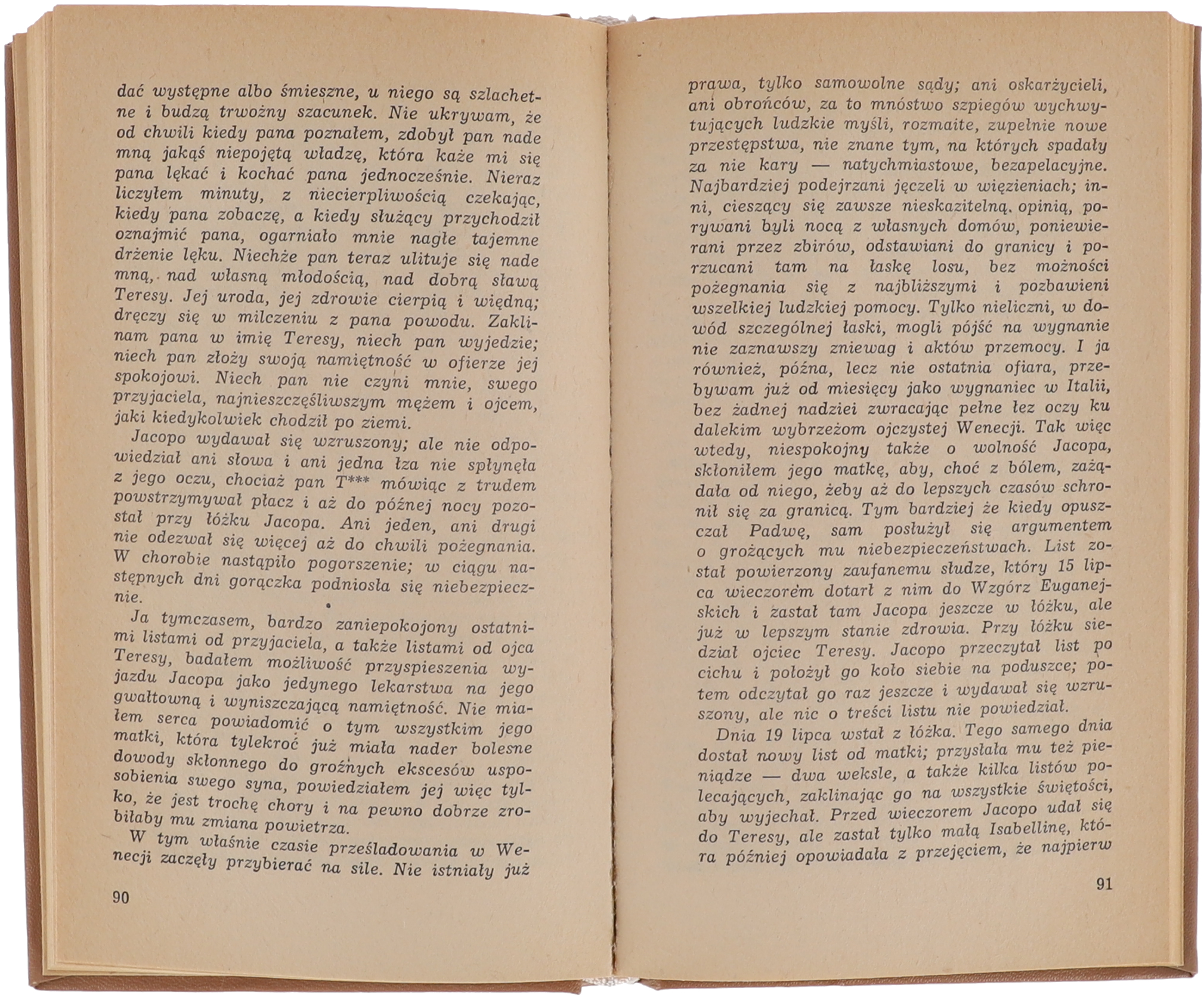 Ugo Foscolo Ostatnie listy Jacopa Ortis seria Biblioteka Klasyki 1979