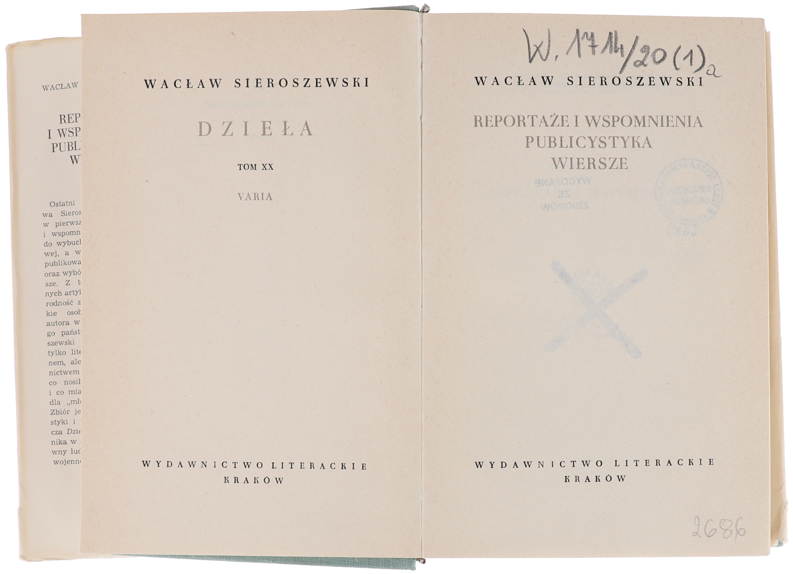 Wacław Sieroszewski Reportaże i wspomnienia 1963