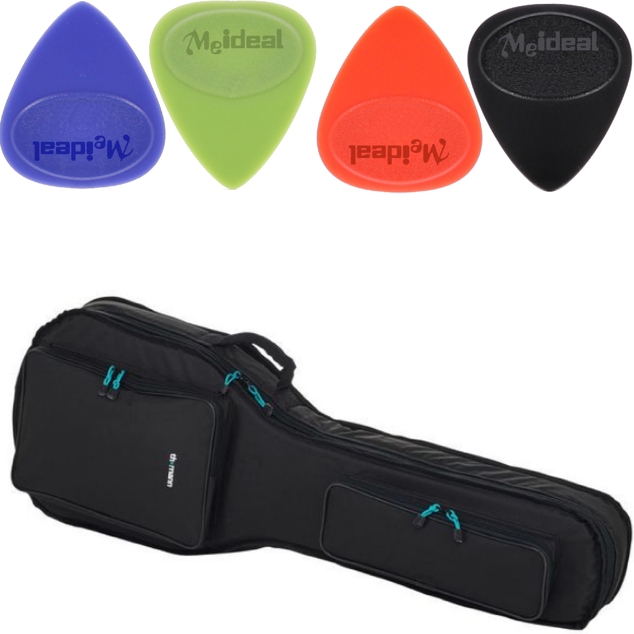 Pokrowiec na Gitarę Elektryczną wodoodporny Pianka 10mm Thomann + KOSTKI