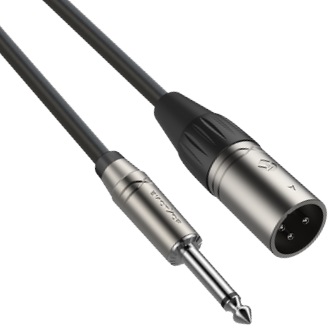 Kabel przewód mikrofonowy XLR JACK 6,3mm 10 m Roxtone SAMURAI SMXJ250L10