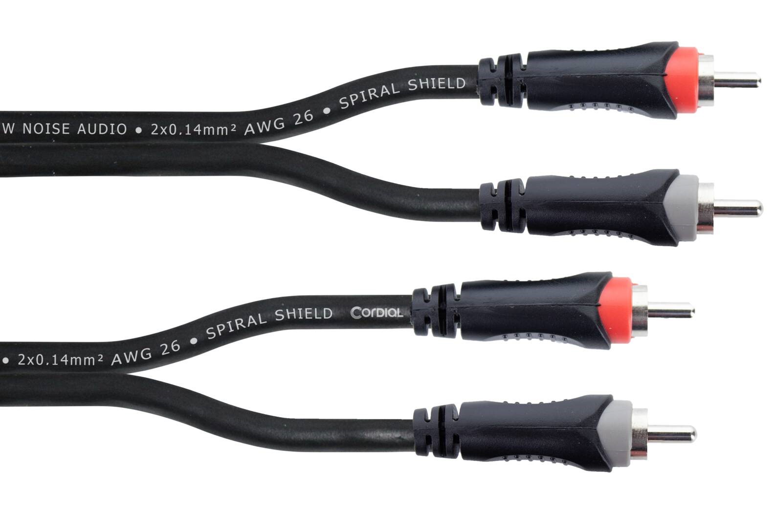Kabel przewód audio sygnałowy 2x RCA Cinch Stereo 1 m Cordial EU 1 CC