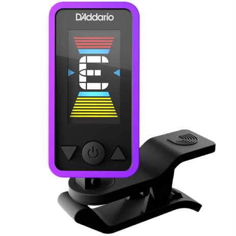 Tuner chromatyczny do każdej gitary D'Addario Eclipse PW-CT-17PR fioletowy